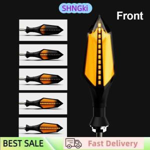 SHNGki 8mm Motorcycle LED Turn Signal Lamp Sequential Flowing Flash Indicator Lights