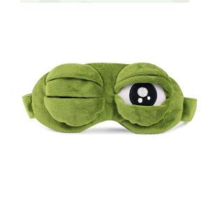 Sleep Masks for WomenEye Mask for SleepingNight Mask Sad Frog Cute Block Out Light Soft Comfort Eye Shade Cover for Travel Yoga Nap Green
