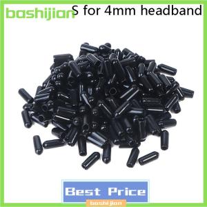 bashijian 200pcs Rubber Round End Cap Cover For Pipe Screw Thread Protector Push-fit Caps Diy Headband Accessories