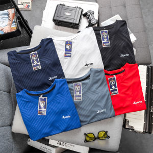 Áo thun nam mát lạnh ngắn tay cổ tròn đẹp thể thao cao cấp dập vân VNO24