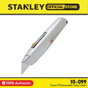 【STANLEY】Retractable Cutter | Household & Office Repair Tool | Stainless Steel Material | Durable | Portable & Safe | 15.1cm