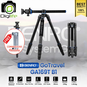 Benro Tripod GA169T B1 GoTravel ขาตั้งกล้อง อเนกประสงค์ Monopod Top View กางราบ กลับหัว / Digilife Thailand
