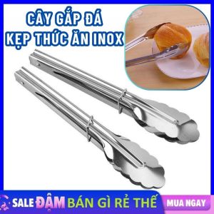 Kẹp Gắp Thức Ăn Hình Bao Tay Trái Tim Bằng Silicon Và Thép Không Gỉ - Cây Gắp Thức Ăn Nóng Mini - Kẹp Gắp Đá Đồ Hấp Đồ Nóng - Dụng cụ Kẹp Gắp Đồ Nướng Salad Xinh Xắn