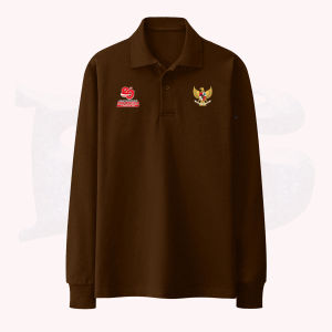 PS | Polo Shirt Lengan Panjang Dirgahayu Indonesia | Kaus Polo Bahan Tebal Berpori