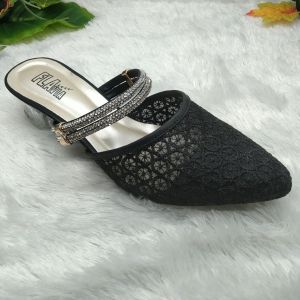 Sendal Wanita Heels Kaca 5 cm Model Terbaru