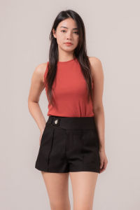 RIMINI - Bawahan Cewek Hotpant Holiday Katun Premium Xs-Xl - Caera Belt Short - 85698