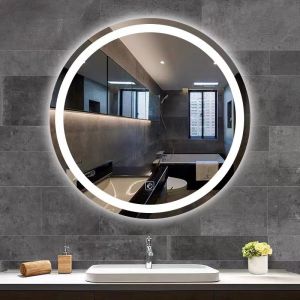 BathKu LED Mirror Wall Mirror Vanity Mirror Bathroom Lampu Cermin Dinding Solek Mirror Cermin Bilik Mandi