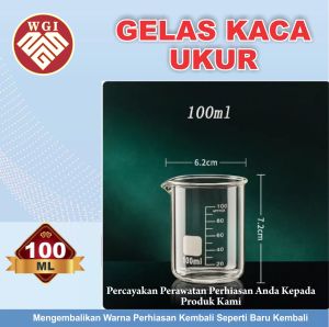 Gelas Ukur Lab Bahan Kaca Tahan Panas