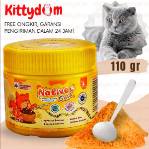 KITTYDOM Native Plus Gold Olive Care Vitamin Kucing Cat Kitten Adult Suplemen Nutrisi Makanan Harian Kucing Penambah Nafsu Makan Kucing Obat Gemuk Penggemuk Kucing Gembul Kulit Bulu Sehat Tulang Kuat