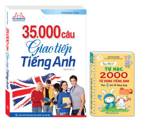 ách - combo 2c - 35000 câu giao tiếp tiếng Anh(bìa mềm) + TAKE NOTE ! Tự học 2000 từ vựng tiếng anh