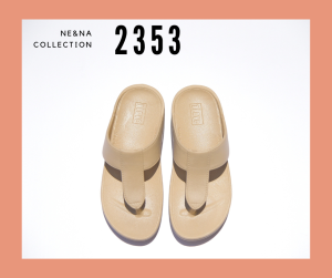 รองเท้าเเฟชั่นผู้หญิงเเบบเเตะ Flip Flop เเบบหูหนีบ No. 2353 NE&NA Collection Shoes