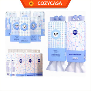 【COZYCASA】【6 Packs/Box】ManHua Blue Series 4-Ply 1280 Sheets Tissue Paper / Hanging Paper Towel / Hangable Napkin
