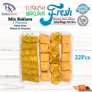 Turkish Baklava Sweet / Mix Baklava / Turkish Delights / Gift Box / Assorted Flavors Fresh Stock