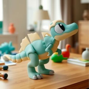 SIRENXI Thực tế Rồng in 3D Khớp di động Phim hoạt hình Đồ chơi rồng 3D có khớp nối Tượng di động có khớp nối Tượng nhỏ Rồng nghệ thuật xoay 3D Quà tặng trẻ em