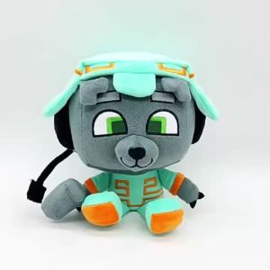 Bobicraft Gitd Wolf stuffed plush toy gray wolf salamander plush doll gift for children