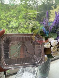 ALUMUNIUM FOIL PERSEGI PANJANG/TRAY FOIL/WADAH ALUMUNIUM UKURAN 250 ML HARGA PER 20 PCS