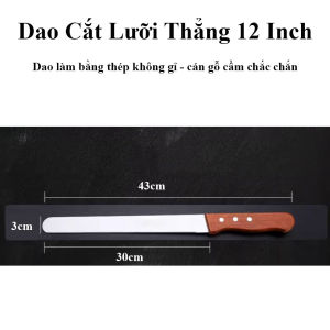 Dao Cắt Bánh Mỳ Dao Căt Răng Cưa Đa Năng Làm Bằng Thép Không Gỉ Cán Gỗ Nhiều Kích Thước