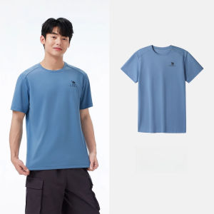 Camel Outdoor Mens Quick Dry T-shirt Round Neck Breathable Running Shirt