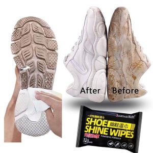 ☪luckyLKH2★Shoe Shine Wipes Cleaning Solution Wet Tissue Quick Wipes Sneaker Cleaner Shoe Care