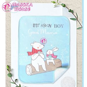 Miếng lót chống thấm cho trẻ sơ sinh 4 lớp Goodmama 50x70cm vải sợi tre mềm mại kháng khuẩn chống thấm tuyệt đối