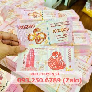 ⭐TẾT 2025⭐ SỈ 100 TỜ Tiền Hình Con Rắn Kỉ Niệm Macao 1 Triệu đồng lưu niệm có bảo an tặng bao lì xì