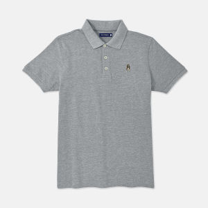 Hush Puppies Men Knit Polo Shirt Short Sleeve Without Pocket Cotton HMP601363