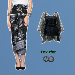 Paket one set Kondangan Wanita Kekinian Kebaya Modern Remaja untuk Kondangan wisuda dan pesta fanny olshoop