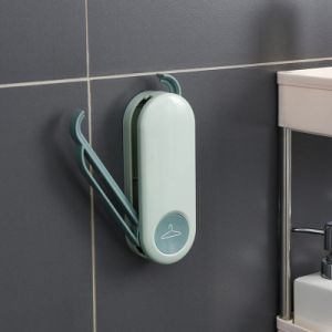 Clothes Hanger Organiser Hanger Storage Rack Wall Mount Adhesive Foldable Space Saving Hanger Holder for Closet