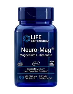 Life Extension Neuro-Mag® Magnesium L-Threonate 90 Vegetarian Capsules | USA Imported Magnesium Supplement | Premium Formula