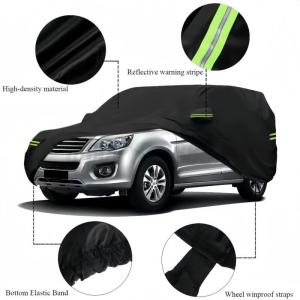 3XL Heavy-Duty 3 Layer Car Cover UV & Water Resistant Full Size Black Cover for Myvi Alza Axia Ativa Aruz Bezza
