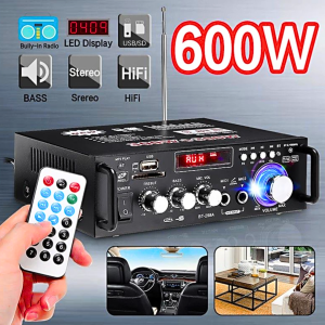 COD TaffSTUDIO AV-298BT Power Ampli Amplifier Karaoke Bluetooth super bass EQ Karaoke Audio FM 600W