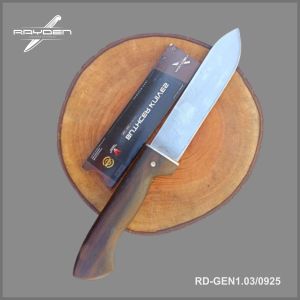 Pisau Dapur 6 inch RD-GEN003/0925 pisau daging/sayur/buah chef knife bahan baja super tajam model bowie handle snokeling