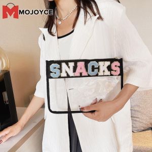 Mojoyce Phụ Kiện Du Lịch thư Túi đựng mỹ phẩm lớn Chenille Tote với dây kéo đóng cửa và thiết kế sành điệu để dễ dàng đóng gói