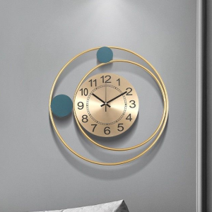 Nordic Light Wall Clock Silent geometric Iron Modern Living Room Creative Ginkgo Leaf