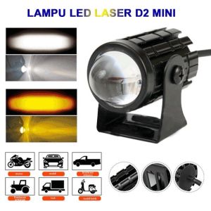 Lampu Tembak LED 3 MATA LENSA super bright laser X260 Plus Breket Bahan Aluminium CNC honda dll vario mio beat nmax lexi aerox adv scoopy spacy fino fazzio nouvo vixion satria fu ninja pcx fiz r rx king dll