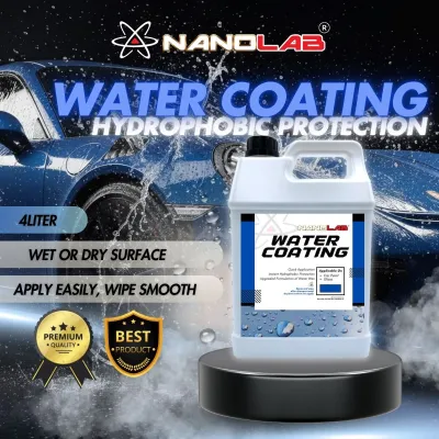 Premium Water Coating Wax Quick Coat | Water Repellent Shine effect | Premium Water Wax for Glass & Car Paint - Nanolab