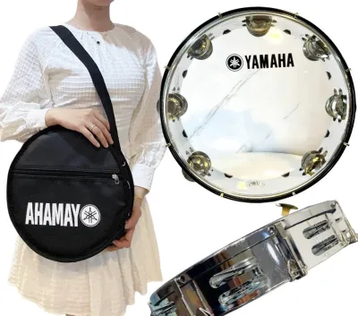Trống Gõ Bo Yamaha Inox – Trống Lắc Tay – Tambourine Yamaha Tama Inox Cao Cấp ( Tặng Kèm Khóa Chỉnh )