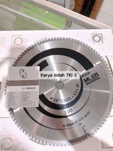 GeGergaji Circle Aluminium Multi BOSCH 14"inch 100mata Circular Saw Blade Multimaterial 14"x100T 14 Inch 10 Mata Sirkel