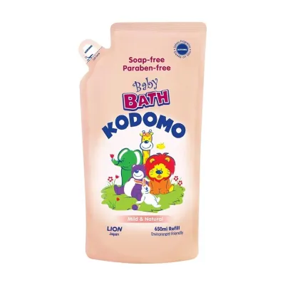 KODOMO Baby Bath 650Ml Refill (Mild & Natural)