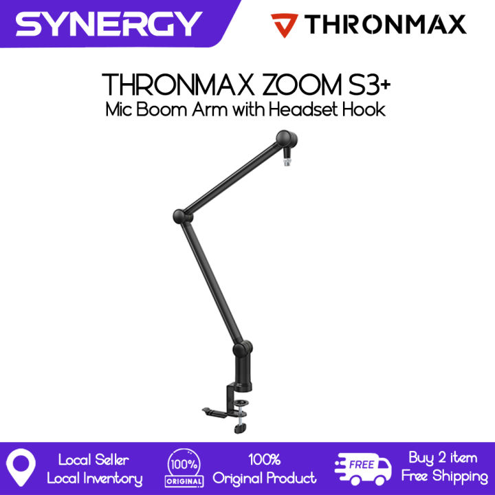 Thronmax S3+ Zoom Boom Arm with Cable Management, Headset Hook | Lazada