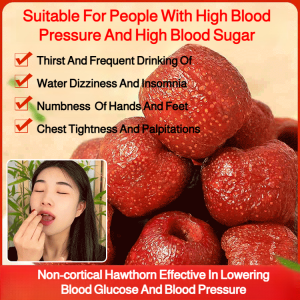 Fruit Preserves Snacks Appetizer Hawthorn Products Hollow Hawthorn Coreless Hawthorn Fruit Independent Package新鲜无核空心山楂  独立包装食用更方便