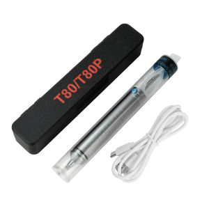 diymore DC 9-20V 18-100W Portable Smart Soldering Iron Outdoor Welding Repair Tool Rechargeable Soldering Pen Type-C Interface 80-450°C