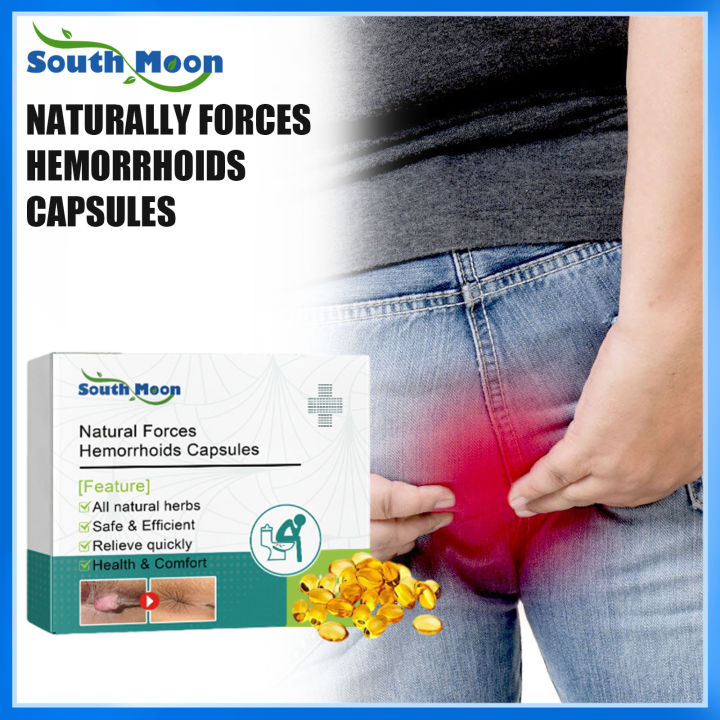 South Moon Hemorrhoids Removal Capsules Treatment Internal External ...