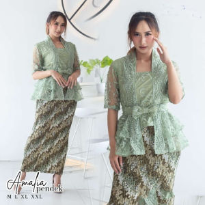 Stelan Kebaya Remaja Tille Rok pendek Kebaya Tille Amalia Untuk Natal Model Kutu baru Kebaya Natal