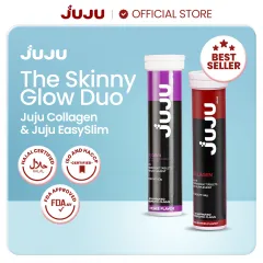 juju glutathione JUJU Collagen + JUJU Glutabright Bundle - 2 Tubes (1 Collagen + 1 Gluta) for younger looking skin Collagen And Glutathione Tablets Antioxidant Skin Health Supplement - Lazada