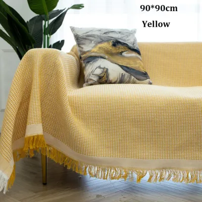 INTOONE có tua rua Khăn sofa trắng dệt Bắc Âu Đa năng Chăn ném Chất lượng cao Chống trượt Áo trải giường