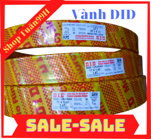 NIềng thép xi inoc chính hãng DID 1.2-1.4-1.6 x 17 dành cho các loại xe máy