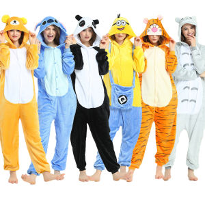 Kigurumi Bộ Đồ Ngủ Hoạt Hình Pikachu Khâu Động Vật Cho Người Lớn Bộ Đồ Ngủ Vải Flanen Cho Nam Nữ Bộ Đồ Liền Mùa Thu Đông Bộ Đồ Ngủ