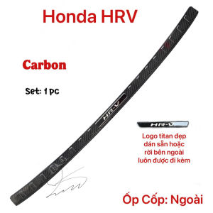 Ốp bậc cửa nẹp bước chân ốp chống trầy cốp CARBON xe Honda HRV 2022 - 2025 Vân CARBON cao cấp