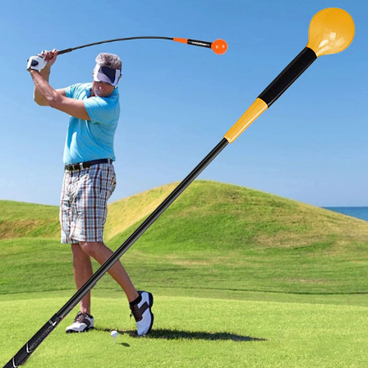 【ส่งจากกรุงเทพ】120cm อุปกรณ์ฝึกวงสวิงกอล์ฟ Golf Swing Trainer Aid ...